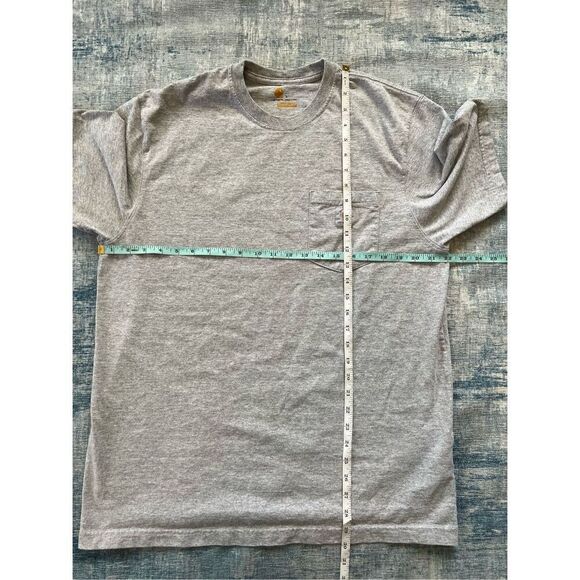 Carhartt Gray Original Fit Short Sleeve Tee Men's Large - Picture 5 of 6